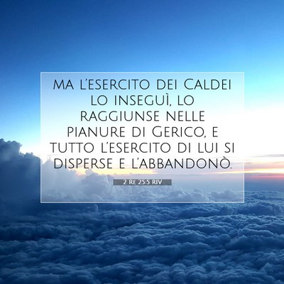2 Re 25:5 Versetto della Bibbia Spiegato