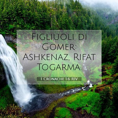 1 Cronache 1:6 Versetto della Bibbia Spiegato
