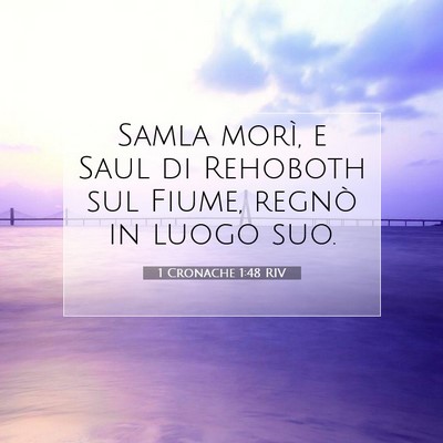 1 Cronache 1:48 Versetto della Bibbia Spiegato