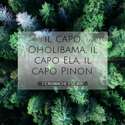 1 Cronache 1:52 Versetto della Bibbia Spiegato