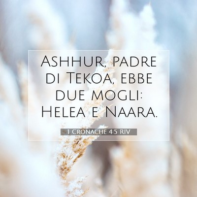 1 Cronache 4:5 Versetto della Bibbia Spiegato