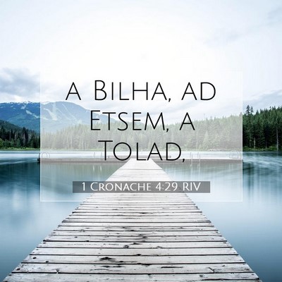 1 Cronache 4:29 Versetto della Bibbia Spiegato