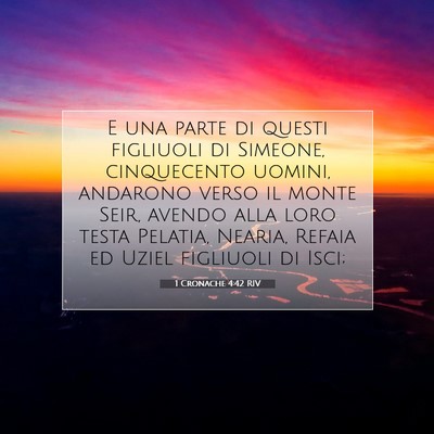 1 Cronache 4:42 Versetto della Bibbia Spiegato