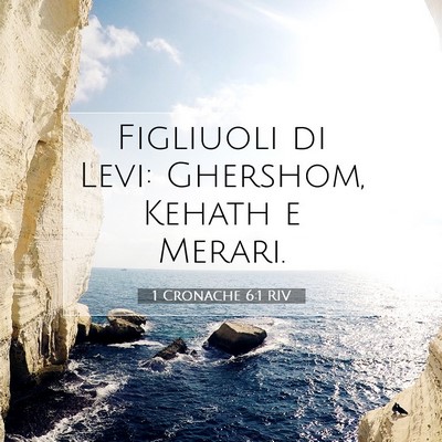 1 Cronache 6:1 RIV Immagine del Versetto della Bibbia
