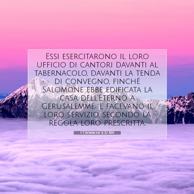 1 Cronache 6:32 RIV Immagine del Versetto della Bibbia