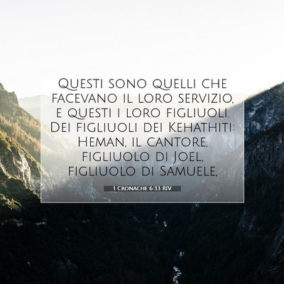 1 Cronache 6:33 RIV Immagine del Versetto della Bibbia