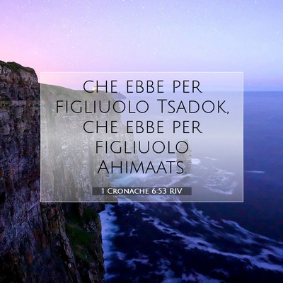 1 Cronache 6:53 Versetto della Bibbia Spiegato