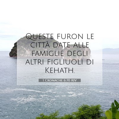 1 Cronache 6:70 Versetto della Bibbia Spiegato