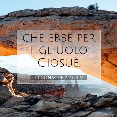 1 Cronache 7:27 Versetto della Bibbia Spiegato