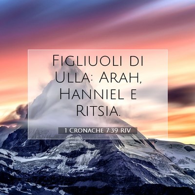 1 Cronache 7:39 Versetto della Bibbia Spiegato