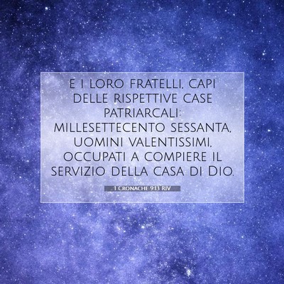1 Cronache 9:13 Versetto della Bibbia Spiegato