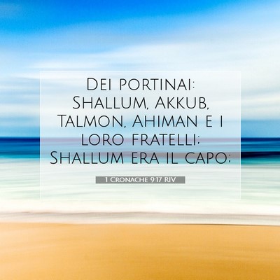 1 Cronache 9:17 RIV Immagine del Versetto della Bibbia