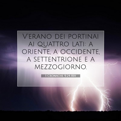 1 Cronache 9:24 Versetto della Bibbia Spiegato