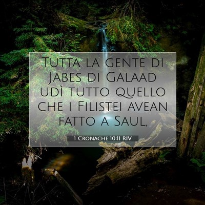 1 Cronache 10:11 Versetto della Bibbia Spiegato