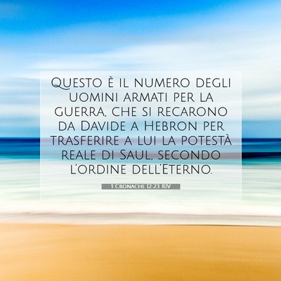 1 Cronache 12:23 RIV Immagine del Versetto della Bibbia