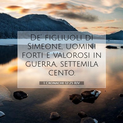 1 Cronache 12:25 Versetto della Bibbia Spiegato
