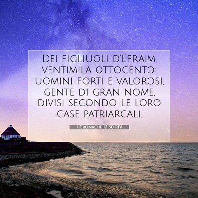 1 Cronache 12:30 Versetto della Bibbia Spiegato