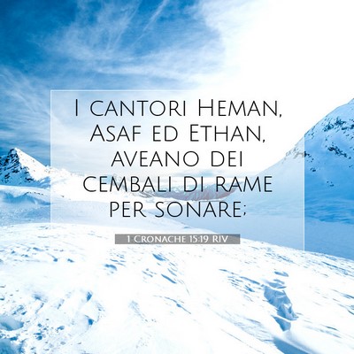 1 Cronache 15:19 Versetto della Bibbia Spiegato