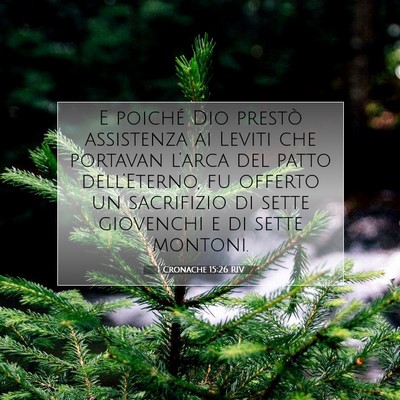 1 Cronache 15:26 RIV Immagine del Versetto della Bibbia