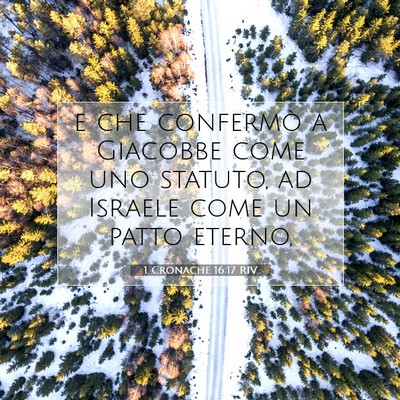 1 Cronache 16:17 RIV Immagine del Versetto della Bibbia