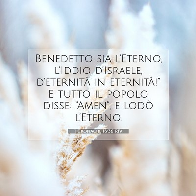 1 Cronache 16:36 Versetto della Bibbia Spiegato