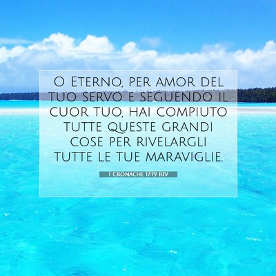 1 Cronache 17:19 Versetto della Bibbia Spiegato