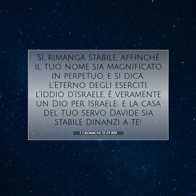 1 Cronache 17:24 Versetto della Bibbia Spiegato