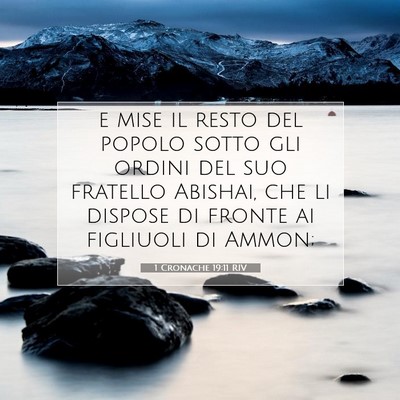 1 Cronache 19:11 Versetto della Bibbia Spiegato
