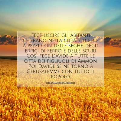 1 Cronache 20:3 Versetto della Bibbia Spiegato