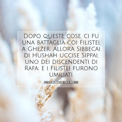 1 Cronache 20:4 Versetto della Bibbia Spiegato