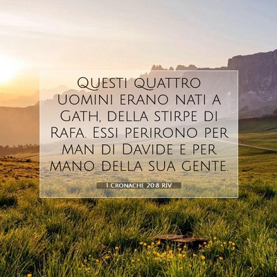 1 Cronache 20:8 Versetto della Bibbia Spiegato