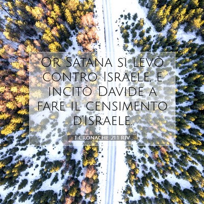 1 Cronache 21:1 RIV Immagine del Versetto della Bibbia