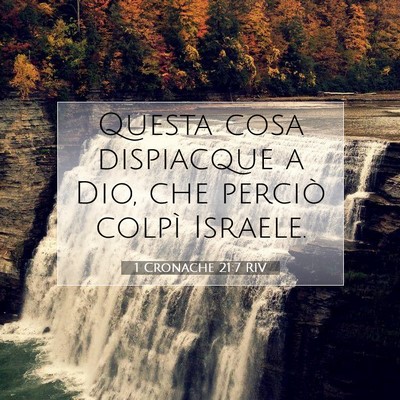 1 Cronache 21:7 RIV Immagine del Versetto della Bibbia
