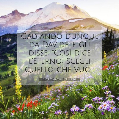 1 Cronache 21:11 Versetto della Bibbia Spiegato