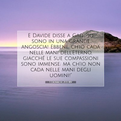 1 Cronache 21:13 Versetto della Bibbia Spiegato