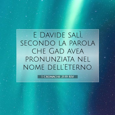 1 Cronache 21:19 Versetto della Bibbia Spiegato