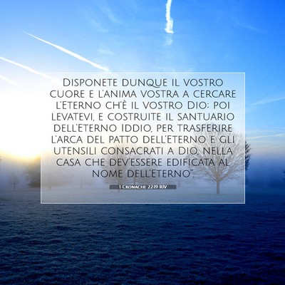 1 Cronache 22:19 Versetto della Bibbia Spiegato