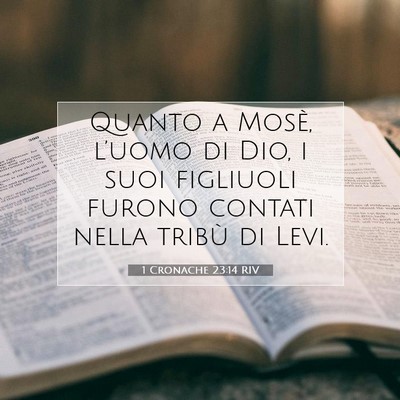 1 Cronache 23:14 RIV Immagine del Versetto della Bibbia