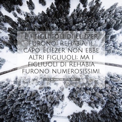 1 Cronache 23:17 Versetto della Bibbia Spiegato