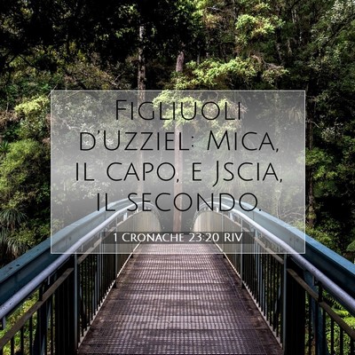 1 Cronache 23:20 Versetto della Bibbia Spiegato