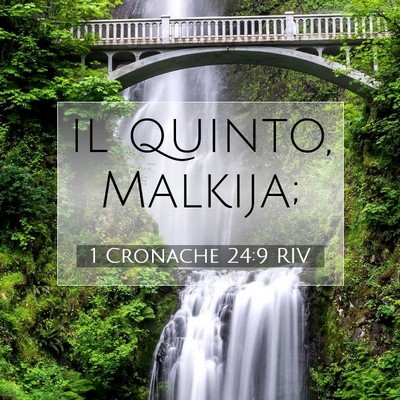 1 Cronache 24:9 RIV Immagine del Versetto della Bibbia