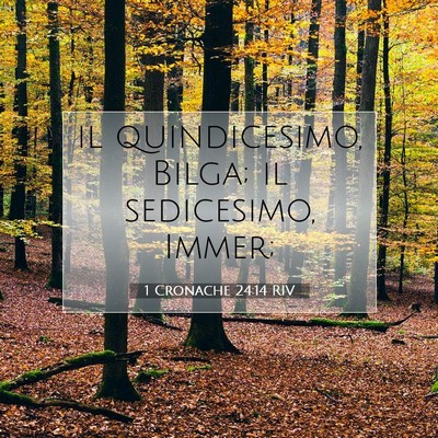 1 Cronache 24:14 RIV Immagine del Versetto della Bibbia