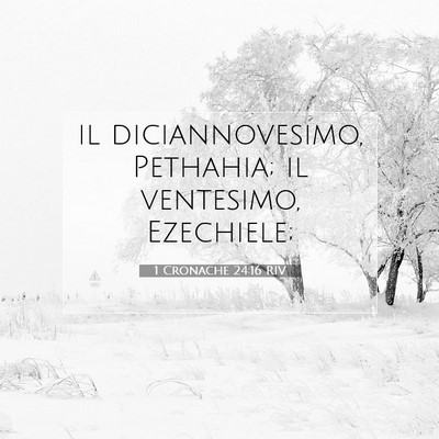 1 Cronache 24:16 RIV Immagine del Versetto della Bibbia