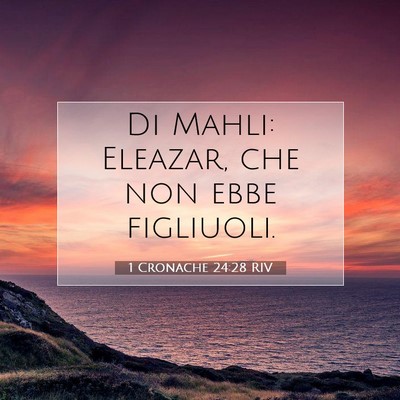 1 Cronache 24:28 RIV Immagine del Versetto della Bibbia