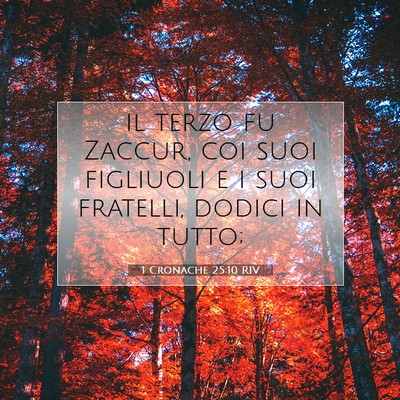 1 Cronache 25:10 Versetto della Bibbia Spiegato