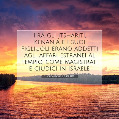 1 Cronache 26:29 Versetto della Bibbia Spiegato