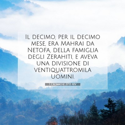 1 Cronache 27:13 Versetto della Bibbia Spiegato