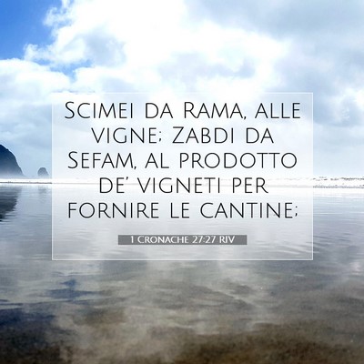 1 Cronache 27:27 Versetto della Bibbia Spiegato
