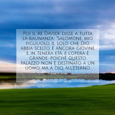 1 Cronache 29:1 RIV Immagine del Versetto della Bibbia