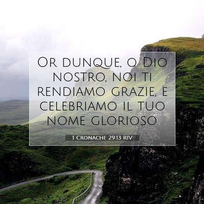 1 Cronache 29:13 RIV Immagine del Versetto della Bibbia